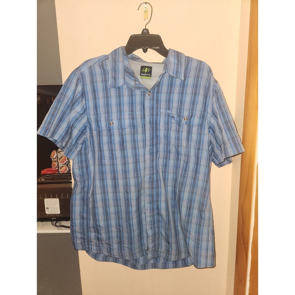 Nordic Track Men's Size XL Short Sleeve Button Up Shirt